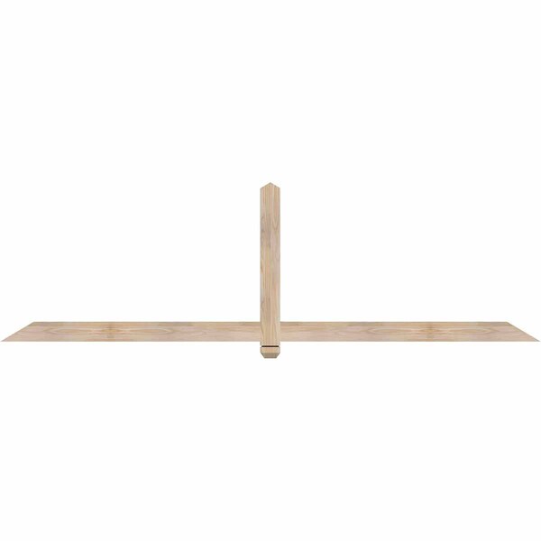 Ekena Millwork Eugene Smooth Timber Gable Bracket, Douglas Fir, 96"W x 28"H x 1 1/2"D x 3 1/2"F, 7/12 Pitch GBW096X28X0204EUG00SDF - main